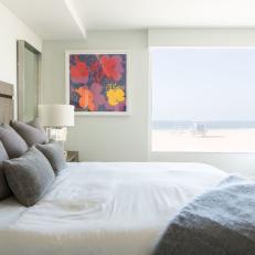 Modern Bedroom With Colorful Art