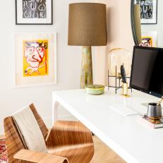 Cheeky Artwork Adds Personality to Home Office