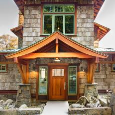 Lake House Blends Asian, Adirondack Styles