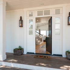 Front Porch Complete With Charming Dutch Door