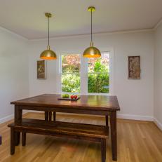 Modern Pendant Lights Brighten Breakfast Nook