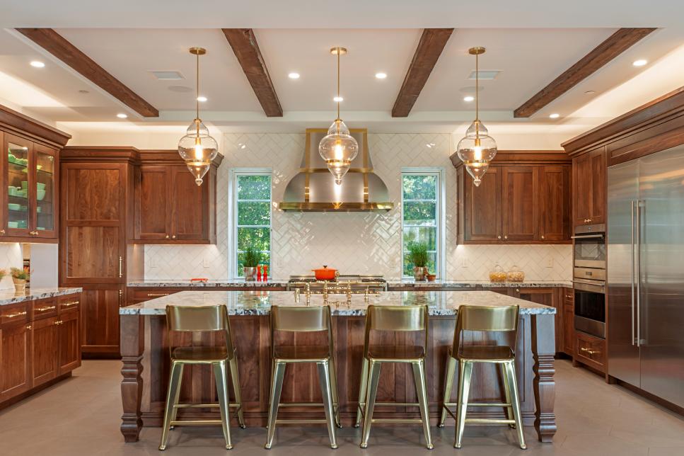 Kitchen Island With Stools, How Much Space For Stools Around Island