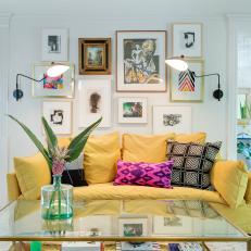 Eclectic Living Room With Gallery Wall