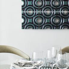 Dining Table and Blue Art