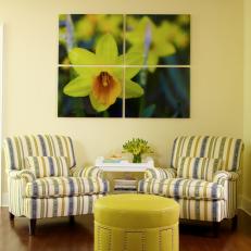 Kitchen Sitting Area With Daffodil Photo