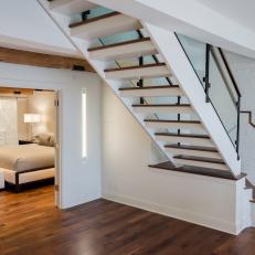 White Loft Staircase