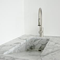 Sloped Marble Sink
