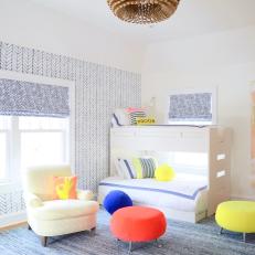 Contemporary Kids' Room With Bunk Beds