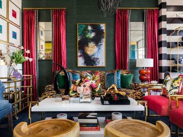 How To Use Dark Green In Your Living Room Hgtv