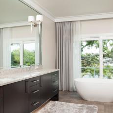 Master Bathroom With Water View