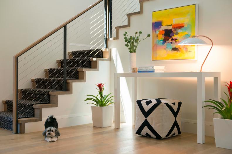 Foyer Tableau With Yellow Art