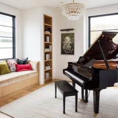 Music Room With Window Seat