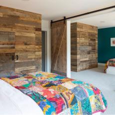 Country Bedroom With Colorful Quilt
