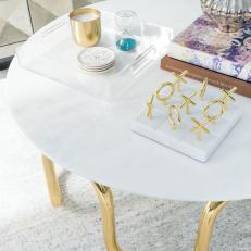 White Coffee Table Tableau