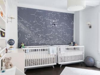 Nursery With Star Mural