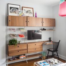 Built-In Shelving and Desk