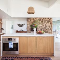 Open Plan Kitchen with Mid-Century Modern Style