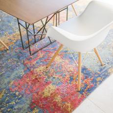 Detailed Look at Pink and Blue Area Rug