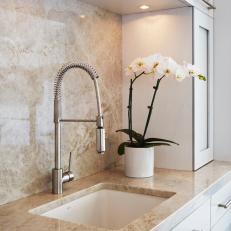 Kitchen Sink and White Orchid