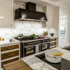Downtown Glamour: Range Hood and Cooktop