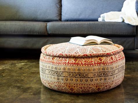 How to Turn an Old Tire Into an Ultra-Chic Ottoman