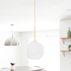 Eat-In Kitchen With Globe Pendant
