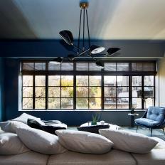 Ombre Blue-Gray Contemporary Lounge