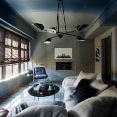 Blue-Gray Ombre Contemporary Lounge