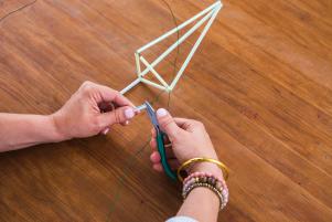 Plastic Straw Craft: DIY Faux Copper Planter