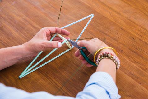 Plastic Straw Craft: DIY Faux Copper Planter