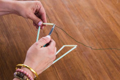 Plastic Straw Craft: DIY Faux Copper Planter