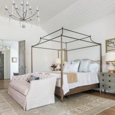 Neutral Traditional Master Bedroom With Canopy Bed