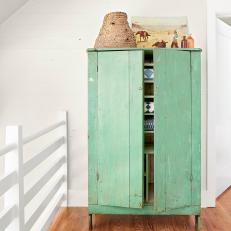 Country Blue Cabinet