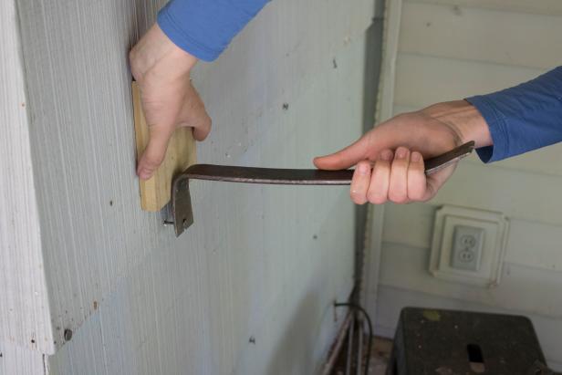 How to remove nails from cedar shingles.