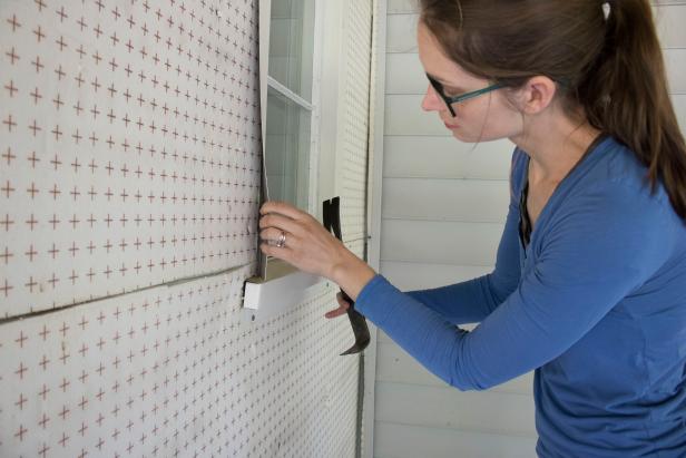 Removing flashing from windows.