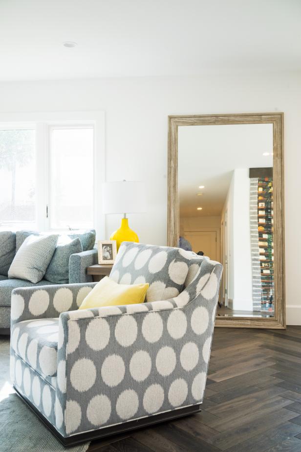 Yellow Lamps Pillows Brighten Contemporary Living Room Hgtv