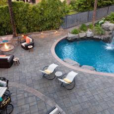 Backyard Patio and Pool Overview