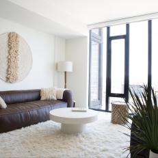 Neutral Colors, Simple Design Create Bright, Airy Living Room