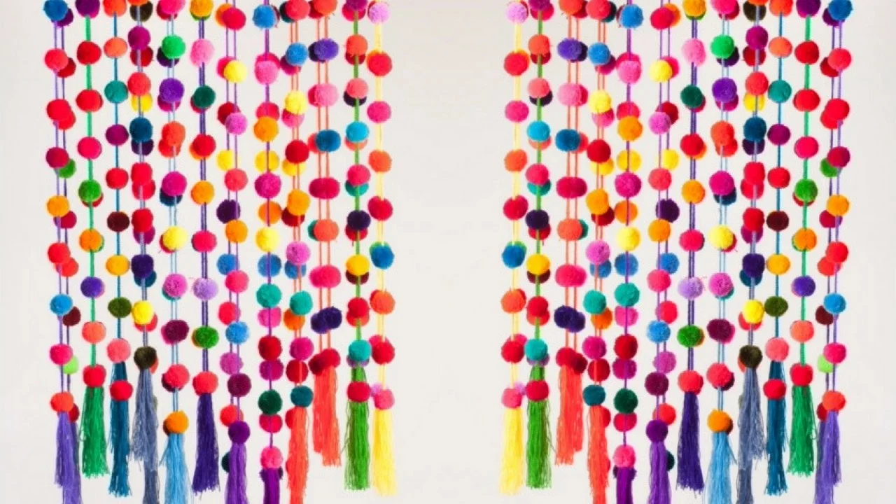 Mexican pom pom keychain online