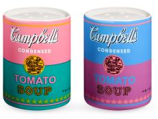 Pop artist Andy Warhol imprinted 20th century art with his unique artworks and his fascinating silver-haired persona. While you may never be able to afford a real Warhol, why not show your love of this essential American artist with these cute ceramic salt and pepper shakers inspired by Warhol's famous Campbell's Soup Cans? BUY IT: $125