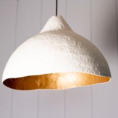 Paper Mache Light Pendant