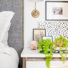 Framed Art and Plants Dress Up Nightstand