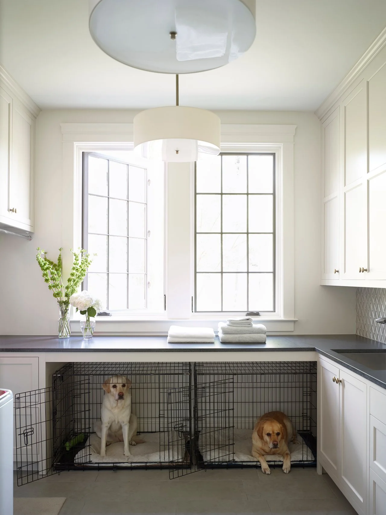 Under cabinet dog kennel hot sale