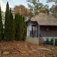 Contemporary Cottage with Flagstone Walkway and Screened Porch