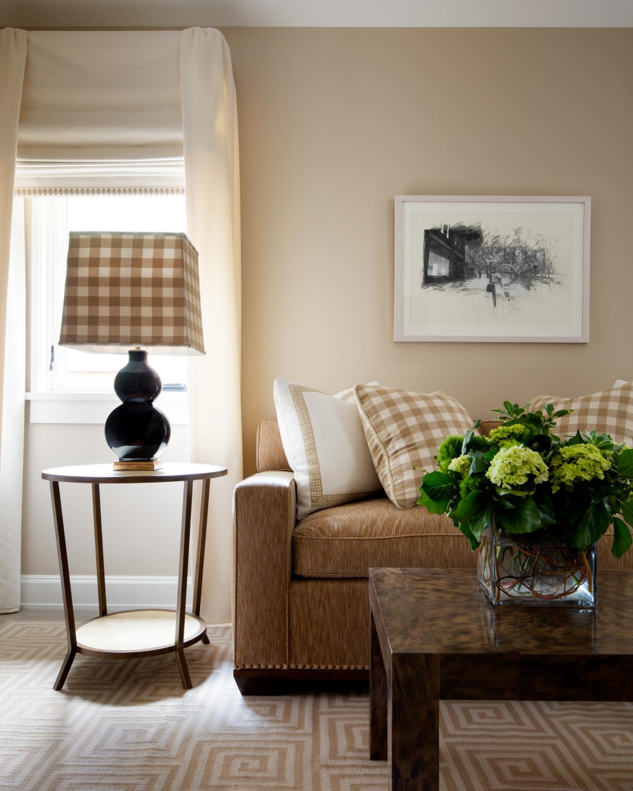 gingham sofa