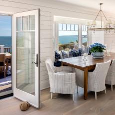 Neutral Coastal Dining Area and Deck