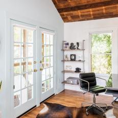 French Doors Let the Outdoors In for Home Office
