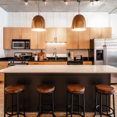 Urban Loft Kitchen Features Industrial and Contemporary Style