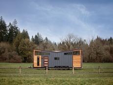 Modern Tiny House With Metal and Wood Siding