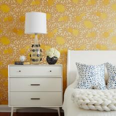Gold & Blue Guest Room